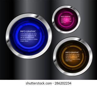 dark blue pink orange black silver Web Design Website Elements Template for graphic internet. text box. label. info graphics. metal. card. pixel. Metals, alloys, steel, aluminum. button. infographics