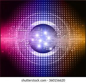Dark blue pink orange Light Abstract Technology background for computer graphic website internet business. circuit. vector illustration. infographics. motion move blur.neon.eye
