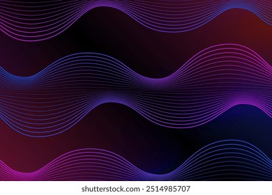 Dark blue pink waves color gradient background, texture blur abstract background, abstract gradation blur texture. Blurred colored soft gradient background for presentation, banner, backdrop