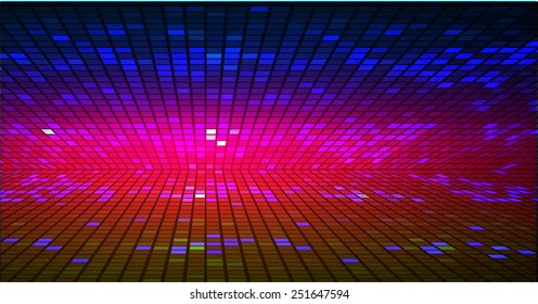 Dark blue pink yellow color Light Abstract pixels Technology background for computer graphic website internet.
