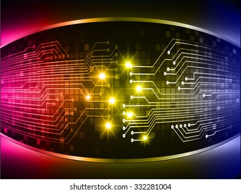 dark blue pink yellow Light Abstract Technology background for computer graphic website internet business. circuit. illustration. digital. infographics. binary code. www. vector.one. zero.aura ray