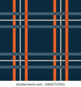 Dark blue plaid seamless pattern. Vector tartan checkered textile design for pickleball print, male repeat background, flannel design, Scottish ornament, check, gingham tartan print, wallpaper.