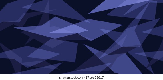 Fondo abstracto del polígono azul oscuro

