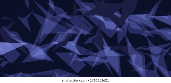 Fondo abstracto del polígono azul oscuro

