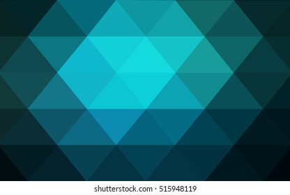 Dark blue polygon abstract background. An elegant bright illustration with gradient. The completely new template can be used for your brand book.
