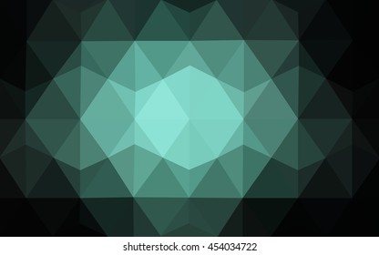 Dark blue polygon abstract template. A completely new color illustration in a vague style. A new texture for your design.