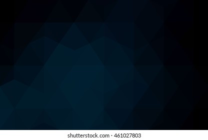 Dark blue polygon abstract template. An elegant bright illustration with gradient. A completely new template for your business design.