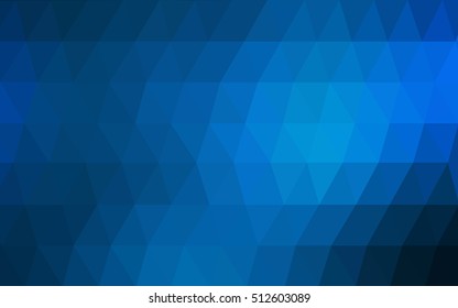 Dark blue polygon abstract template. A sample with polygonal shapes. The completely new template can be used for your brand book.