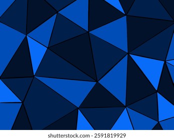Dark Blue Polygon Geometric Abstract Background