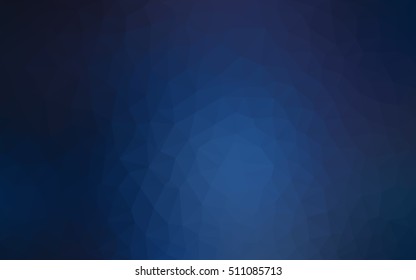 Dark blue polygonal background. A completely new color illustration in a vague style. Brand-new style for your business design.