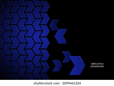 Dark blue polygonal background, modern classy vector background