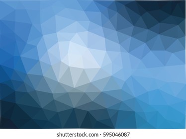 Dark blue polygonal illustration