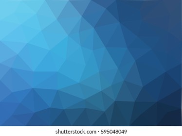 Dark blue polygonal illustration