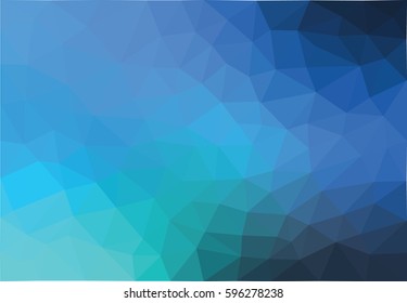 Dark blue polygonal illustration