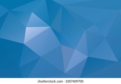 Dark blue polygonal illustration, which consist of triangles. Geometric background in Origami style with gradient. Triangular design for your business.