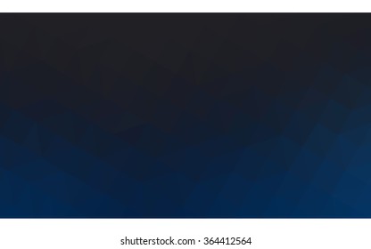 Dark blue polygonal illustration, which consist of triangles. Geometric background in Origami style with gradient. Triangular design for your business in vector.