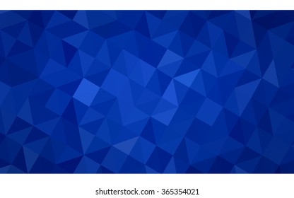 Dark blue polygonal illustration, which consist of triangles. Geometric background in Origami style with gradient. Triangular design for your business.