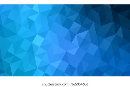 Dark blue polygonal illustration, which consist of triangles. Geometric background in Origami style with gradient. Triangular design for your business.