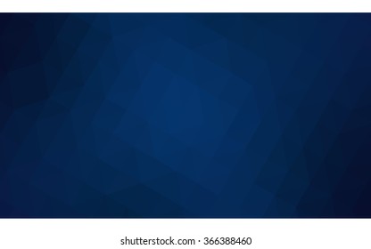 Dark blue polygonal illustration, which consist of triangles. Geometric background in Origami style with gradient. Triangular design for your business.