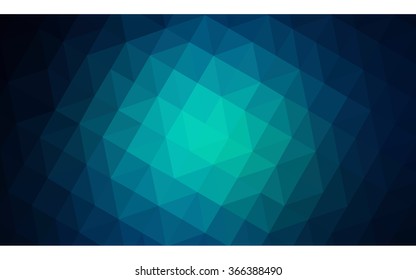 Dark blue polygonal illustration, which consist of triangles. Geometric background in Origami style with gradient. Triangular design for your business.
