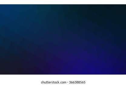 Dark blue polygonal illustration, which consist of triangles. Geometric background in Origami style with gradient. Triangular design for your business.