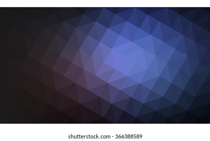 Dark blue polygonal illustration, which consist of triangles. Geometric background in Origami style with gradient. Triangular design for your business.