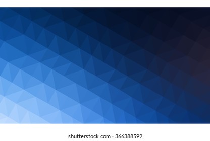 Dark blue polygonal illustration, which consist of triangles. Geometric background in Origami style with gradient. Triangular design for your business.