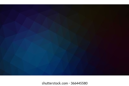Dark blue polygonal illustration, which consist of triangles. Geometric background in Origami style with gradient. Triangular design for your business in vector.