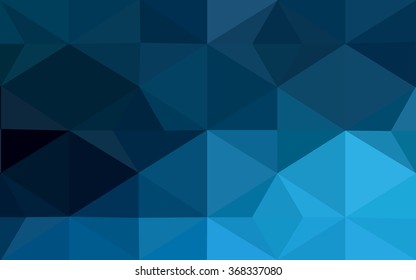Dark blue polygonal illustration, which consist of triangles. Geometric background in Origami style with gradient. Triangular design for your business.
