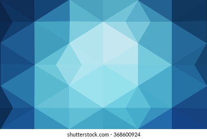 Dark blue polygonal illustration, which consist of triangles. Geometric background in Origami style with gradient. Triangular design for your business.