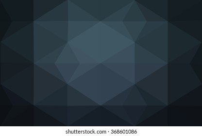 Dark blue polygonal illustration, which consist of triangles. Geometric background in Origami style with gradient. Triangular design for your business.