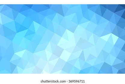 Dark blue polygonal illustration, which consist of triangles. Geometric background in Origami style with gradient. Triangular design for your business.