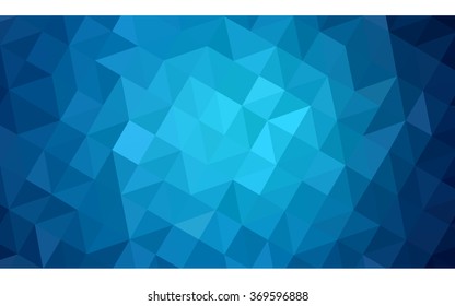 Dark blue polygonal illustration, which consist of triangles. Geometric background in Origami style with gradient. Triangular design for your business.