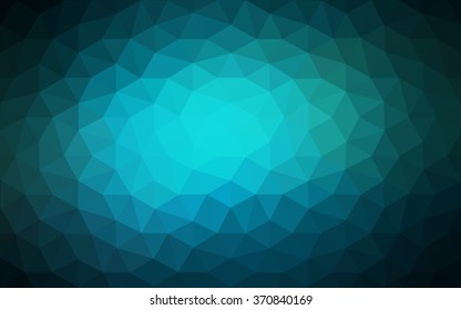 Dark blue polygonal illustration, which consist of triangles. Geometric background in Origami style with gradient. Triangular design for your business.