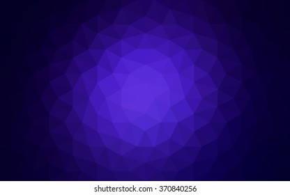 Dark blue polygonal illustration, which consist of triangles. Geometric background in Origami style with gradient. Triangular design for your business.
