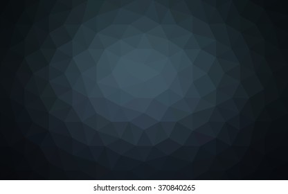 Dark blue polygonal illustration, which consist of triangles. Geometric background in Origami style with gradient. Triangular design for your business.