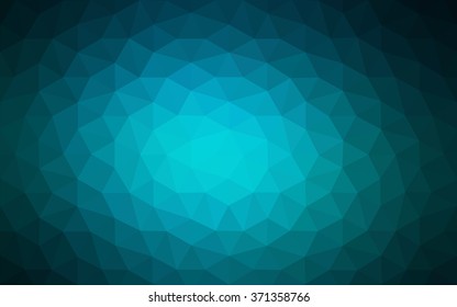 Dark blue polygonal illustration, which consist of triangles. Geometric background in Origami style with gradient. Triangular design for your business.