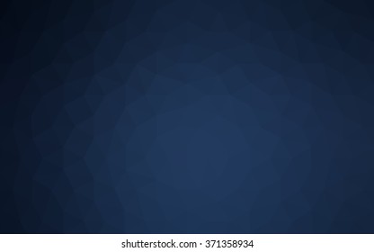 Dark blue polygonal illustration, which consist of triangles. Geometric background in Origami style with gradient. Triangular design for your business.
