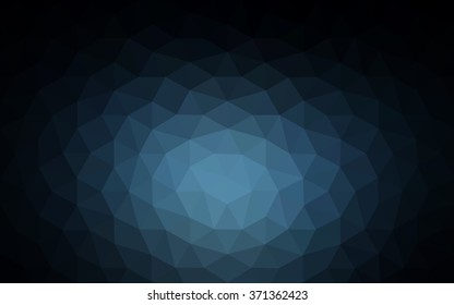 Dark blue polygonal illustration, which consist of triangles. Geometric background in Origami style with gradient. Triangular design for your business.