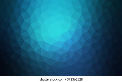 Dark blue polygonal illustration, which consist of triangles. Geometric background in Origami style with gradient. Triangular design for your business.