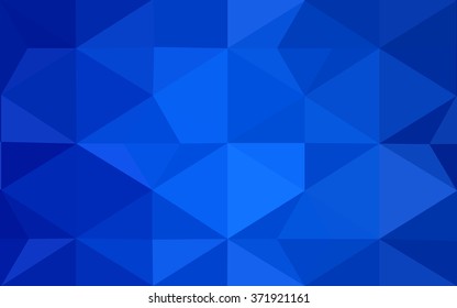 Dark blue polygonal illustration, which consist of triangles. Geometric background in Origami style with gradient. Triangular design for your business.
