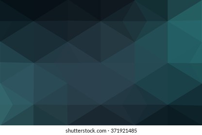 Dark blue polygonal illustration, which consist of triangles. Geometric background in Origami style with gradient. Triangular design for your business.