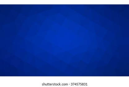 Dark blue polygonal illustration, which consist of triangles. Geometric background in Origami style with gradient. Triangular design for your business.