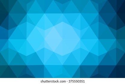 Dark blue polygonal illustration, which consist of triangles. Geometric background in Origami style with gradient. Triangular design for your business.