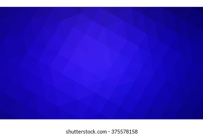 Dark blue polygonal illustration, which consist of triangles. Geometric background in Origami style with gradient. Triangular design for your business.