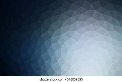 Dark blue polygonal illustration, which consist of triangles. Geometric background in Origami style with gradient. Triangular design for your business.