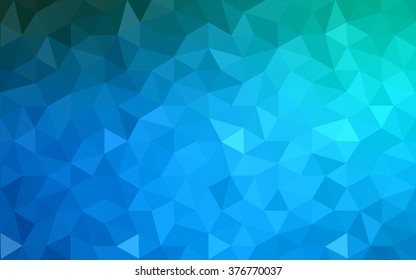 Dark blue polygonal illustration, which consist of triangles. Geometric background in Origami style with gradient. Triangular design for your business.