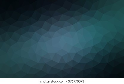Dark blue polygonal illustration, which consist of triangles. Geometric background in Origami style with gradient. Triangular design for your business.