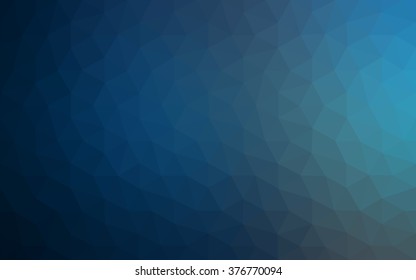 Dark blue polygonal illustration, which consist of triangles. Geometric background in Origami style with gradient. Triangular design for your business.