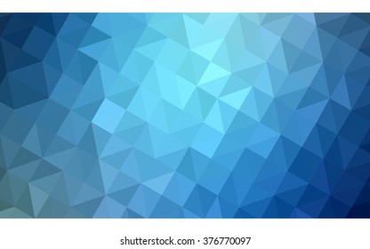 Dark blue polygonal illustration, which consist of triangles. Geometric background in Origami style with gradient. Triangular design for your business.